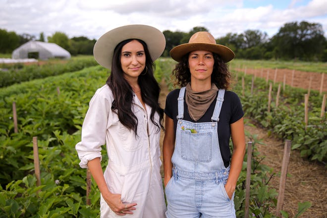 Lindsey Sokol, left, and Trisha Bates founded the Field Guide Festival in hopes of better connecting people to the source of the food they eat.