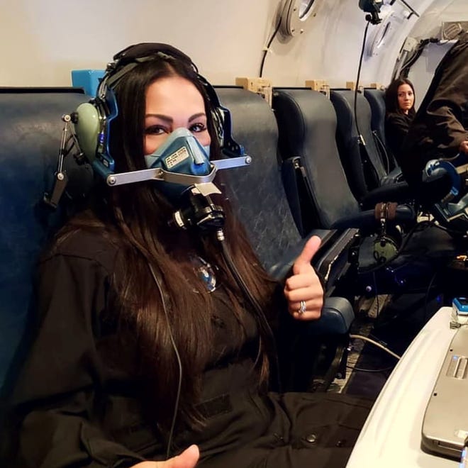Kellie Gerardi of Jupiter is training to take a Virgin Galactic flight into space.