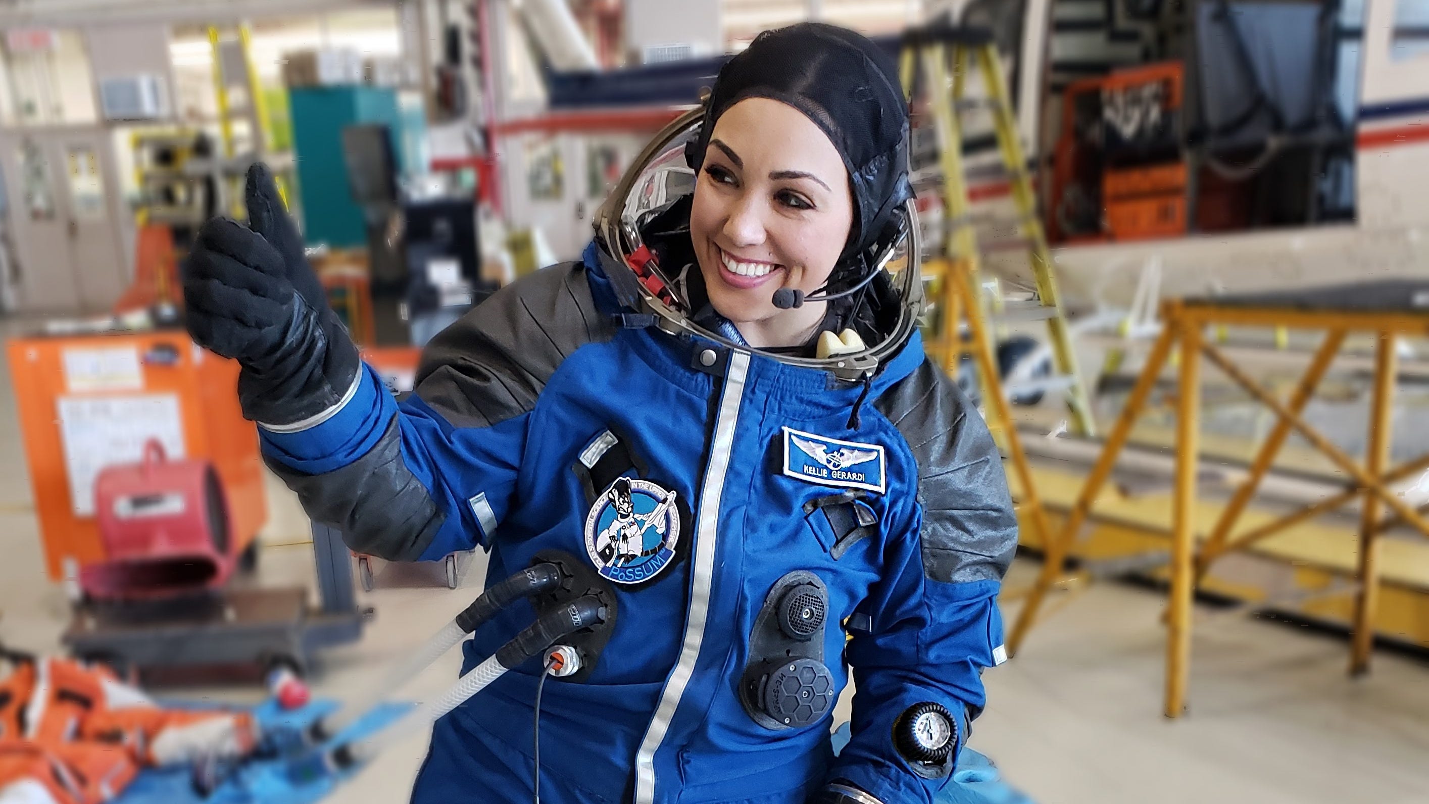 Kellie Gerardi of Jupiter, seen here in the summer of 2021, is training to take a Virgin Galactic flight into space.