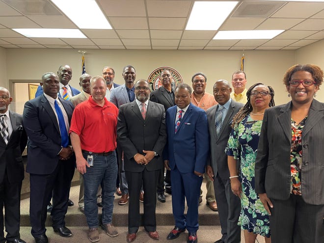 U.S. Rep. Troy Carter, whose 2nd congressional district includes parts of Ascension Parish, visited Donaldsonville July 9 and met with city and parish leaders.