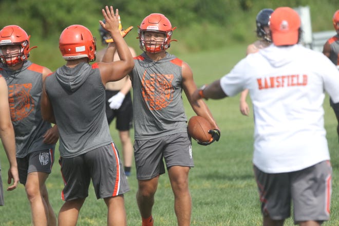 Mansfield Senior's Myles Bradley was the leading receiver for the Tygers last year and brings a team-first attitude to the squad in 2021.