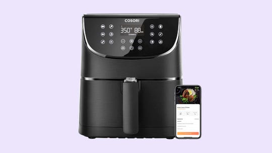 Use your voice with Alexa or Google Assistant or use an app on your smartphone to control the Cosori VeSync Pro air fryer.
