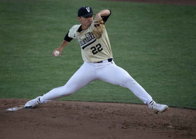 Vanderbilt pitcher Jack Leiter.