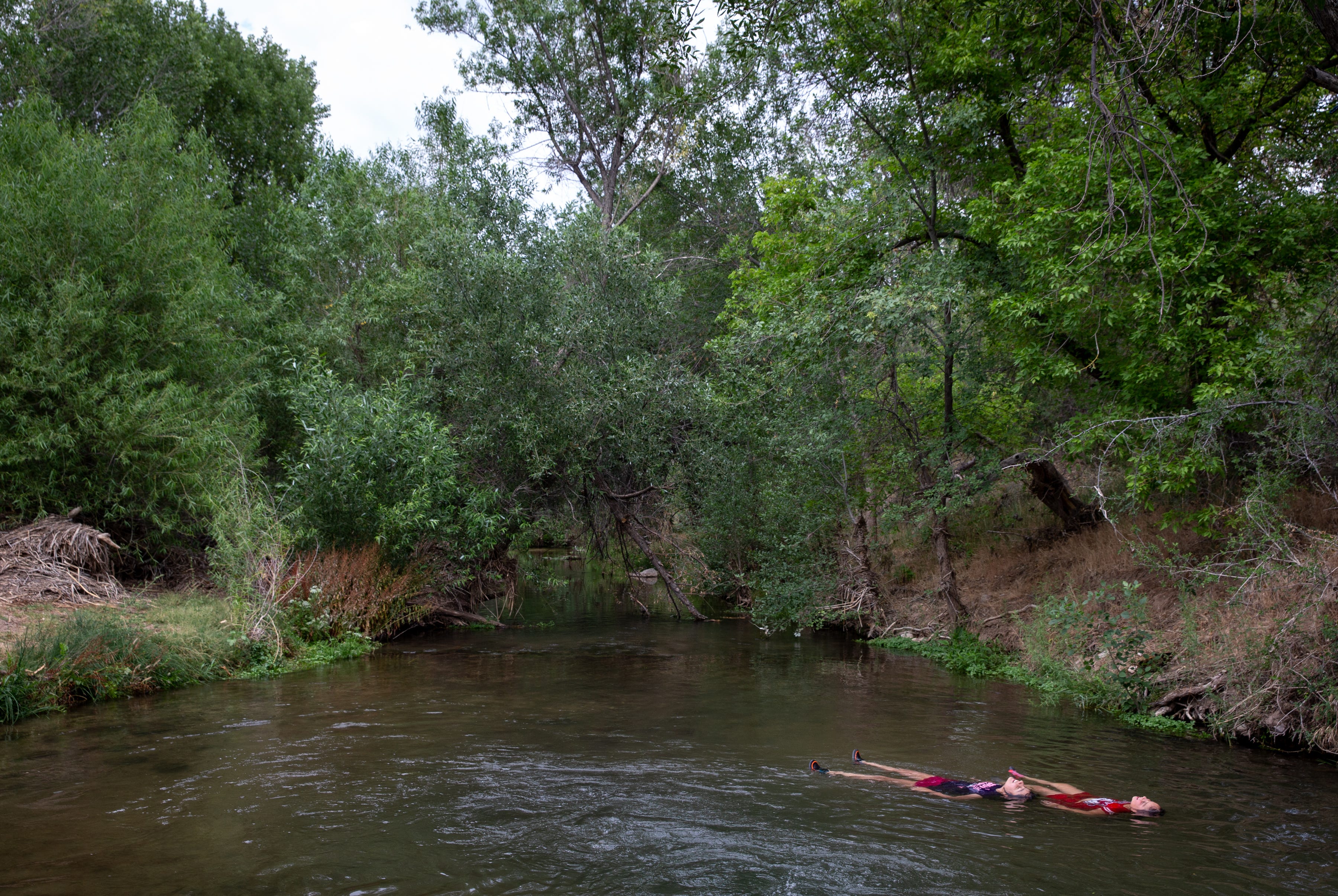 The Verde River at the Campbell Ranch low-flow gage (also known as the Verde Headwaters gage), near Paulden on July 8, 2021.