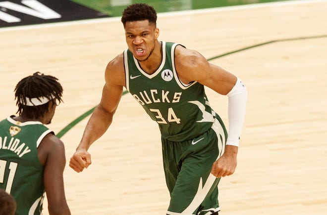 Giannis Antetokounmpo is the second player in NBA Finals history with back-to-back 40-10 games.