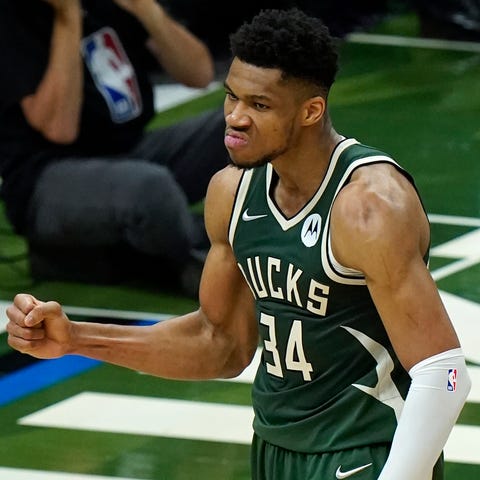 Giannis Antetokounmpo is the sixth player in NBA F