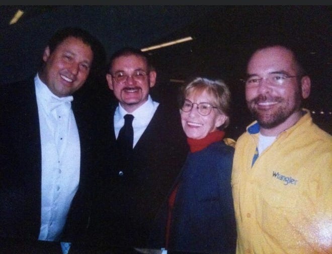 2007: From Left to Right: John Finn, Kelley Coures, Ellen Campbell and Rick Roll
