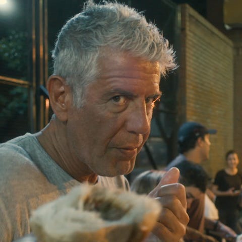 Anthony Bourdain in a scene from new documentary "