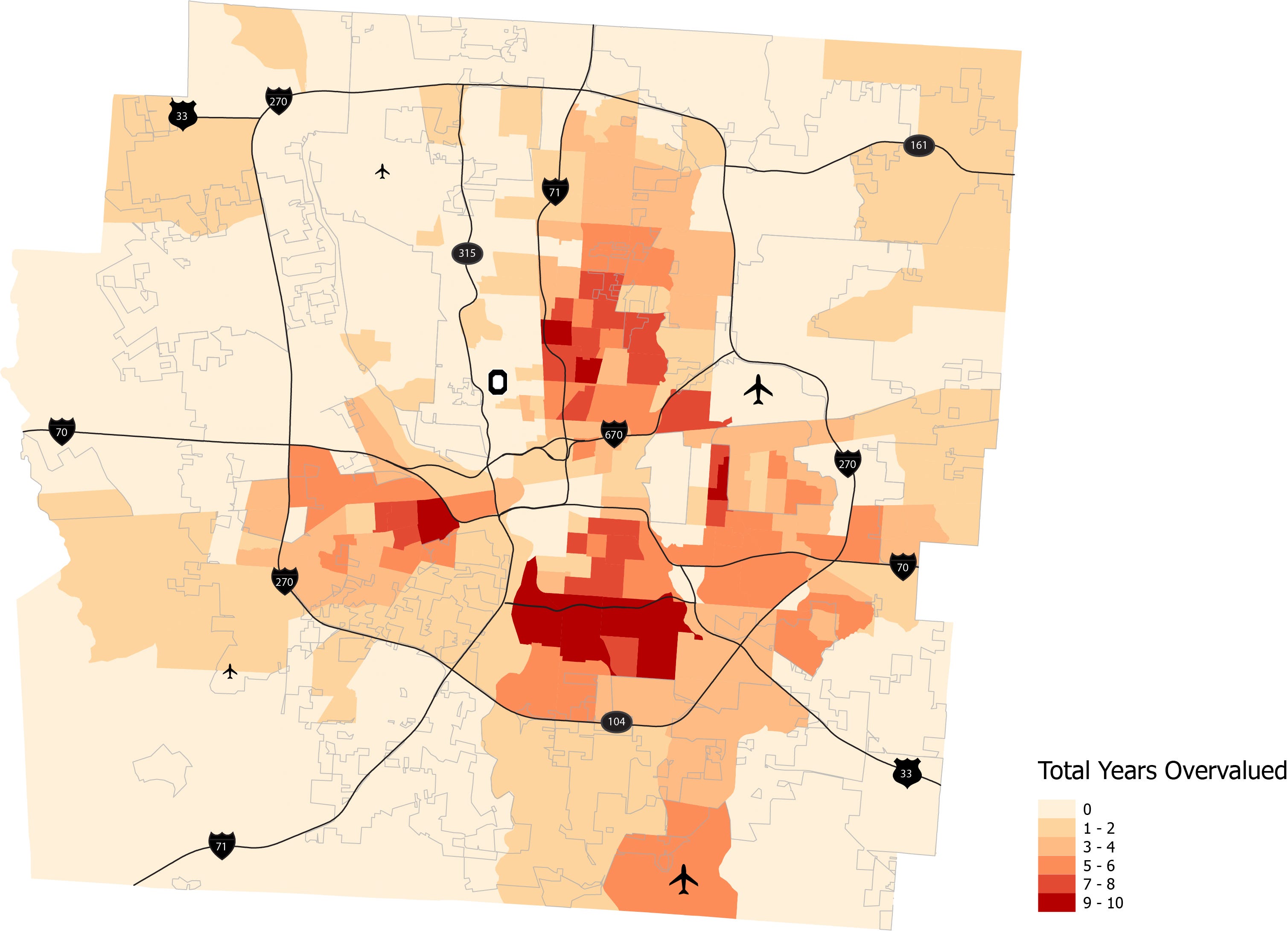Franklin County Property Map Franklin County Real Estate Taxes Overvalued Poor, Black Neighborhoods