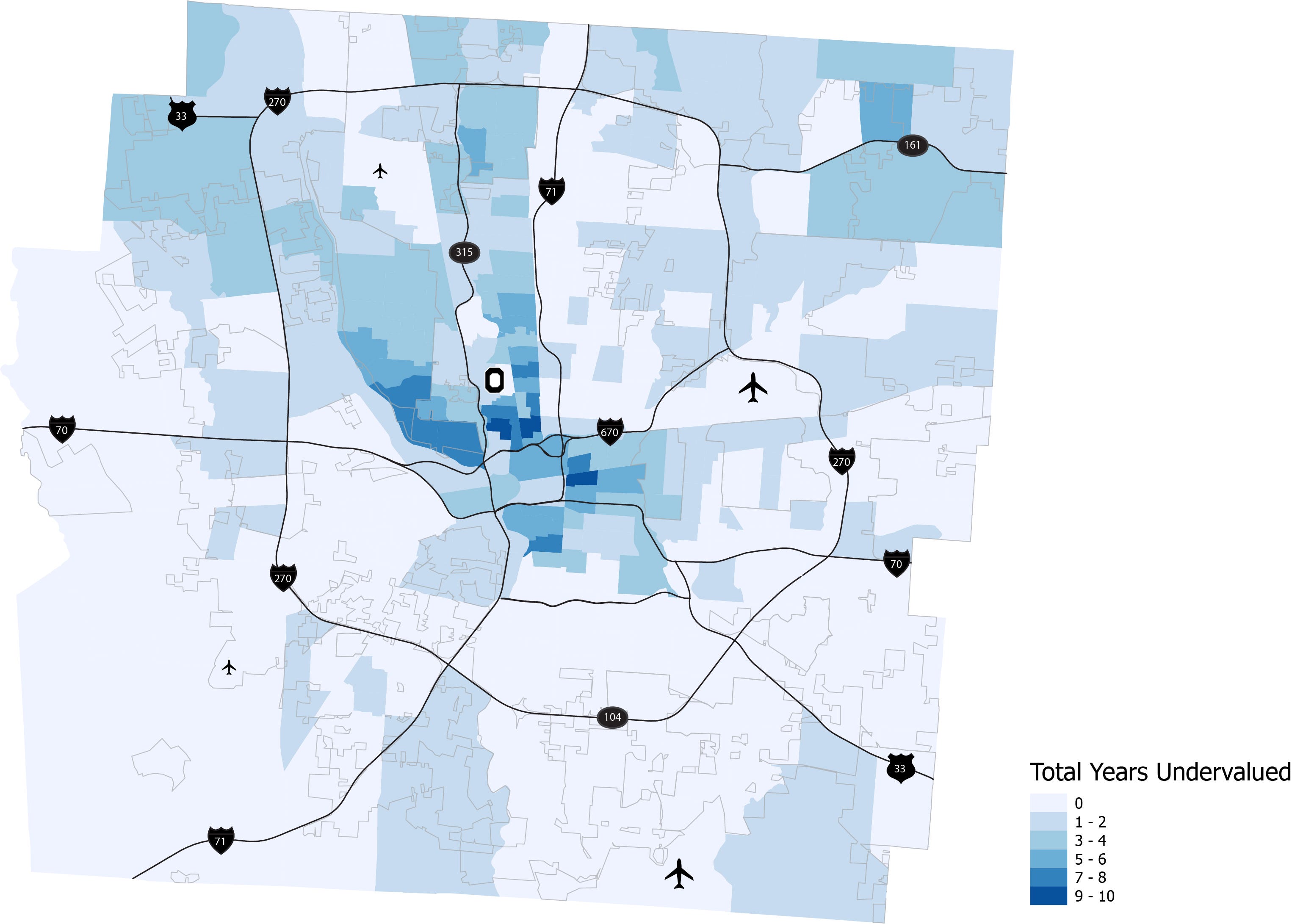 Franklin County real estate taxes overvalued poor, Black neighborhoods