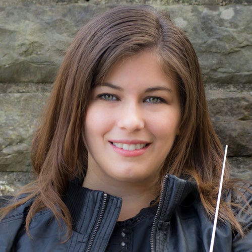 Rachel Waddell is one of the finalists to replace Robin Fountain as the music director of the Southwest Michigan Symphony Orchestra and will conduct the orchestra Dec. 11, 2021, at Lake Michigan College's Mendel Center as part of her audition process.