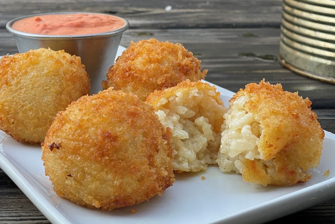 Arancini from Lombardi Pizza Co., Martinsville.