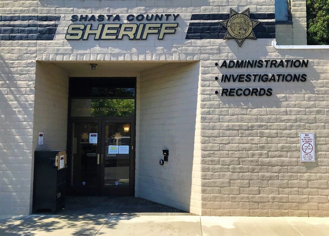 The Shasta County Sheriff's Office is located at 300 Park Marina Circle in Redding.