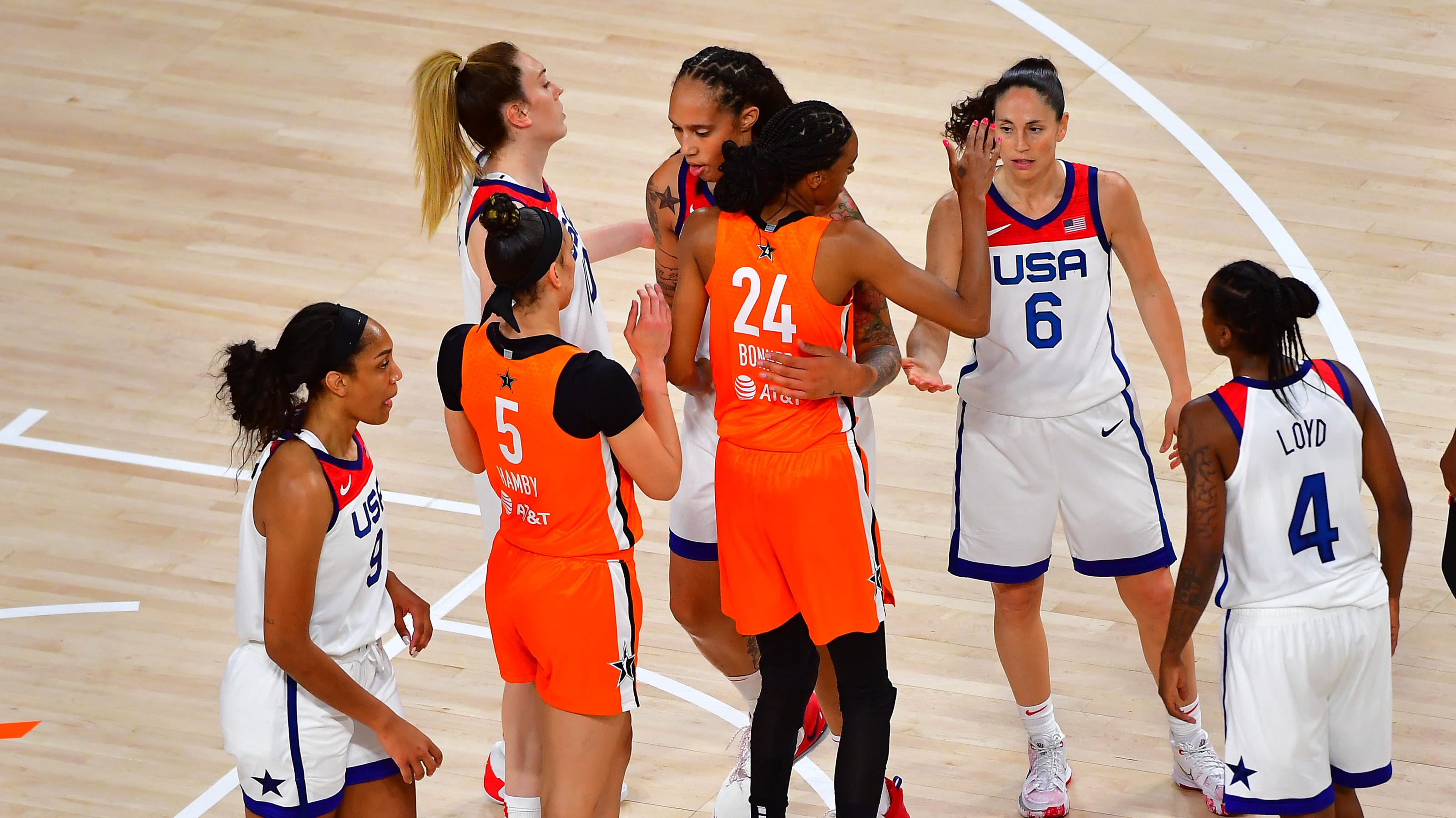 Team Wnba Defeats Team Usa In 21 Wnba All Star Game Team Wnba Defeats Team Usa In 21 Wnba All Star Game