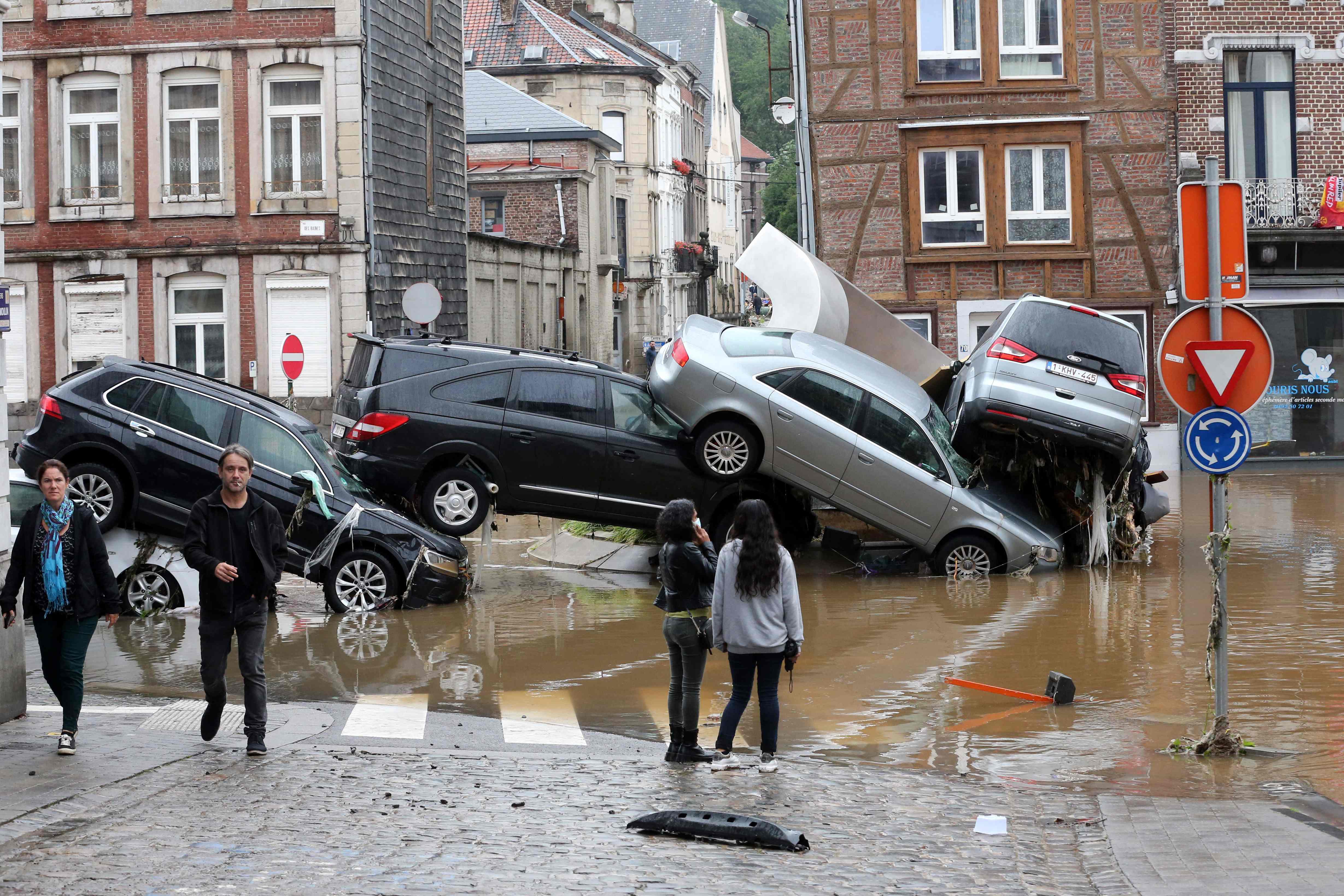 Deadly floods in Europe rage through Germany, Belgium