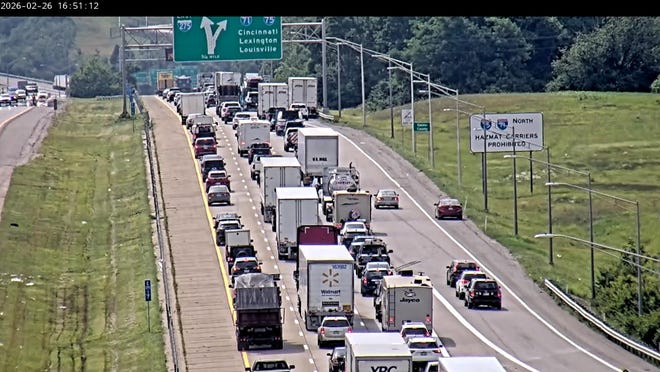Eastbound lanes of Interstate 275 are shut down Friday due to a crash involving a pedestrian