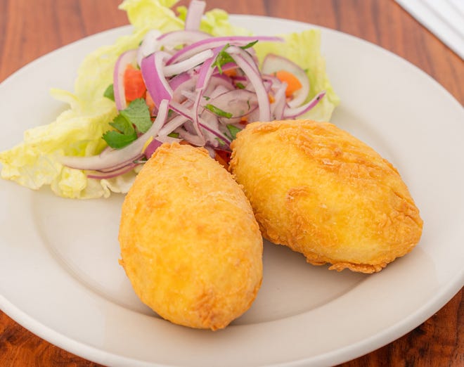 Papa rellena from Sabor Peruano, Rahway.