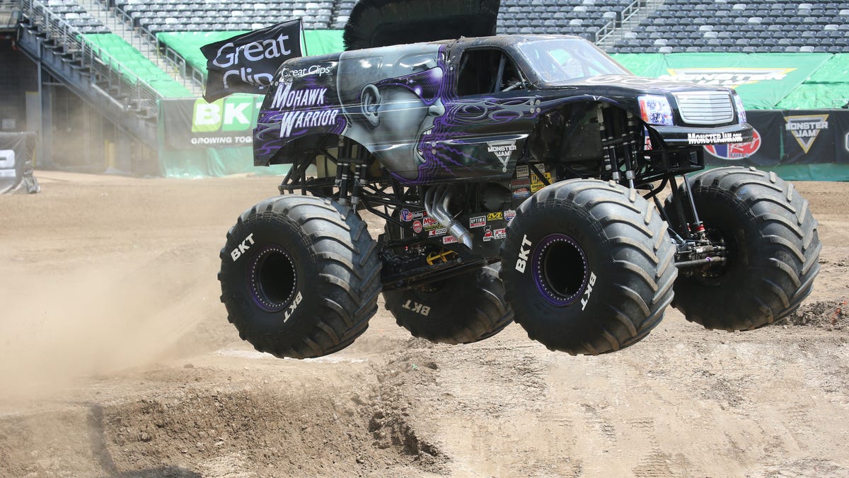 Monster Jam practice at Metlife Stadium