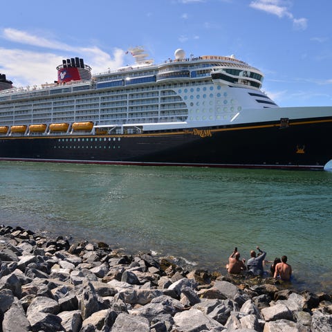 The Disney Dream sailed out of Port Canaveral late