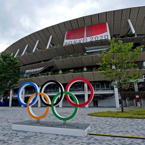 JA view of Olympic Stadium ahead of the Tokyo Summ