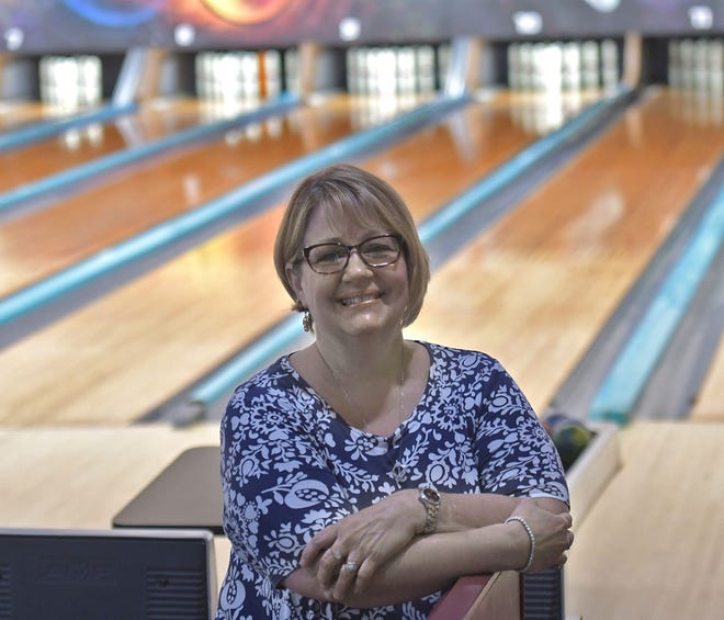Lisa Moon, owner of the Sparetime Recreation Bowling Center, 117 Church St., Whitinsville.