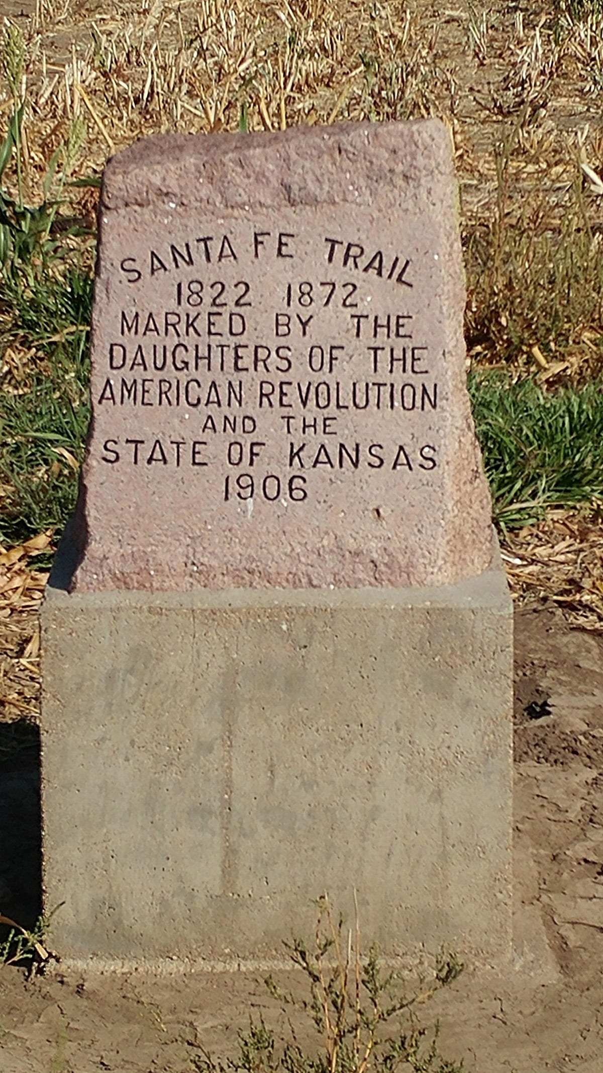 Santa Fe Trail: 200th anniversary spotlights The DAR Marker on Jewel Road