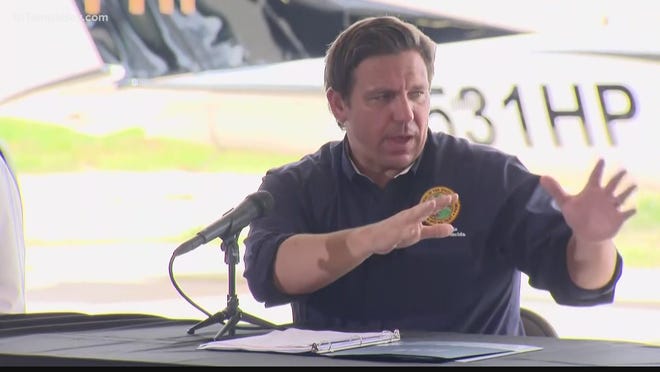 DeSantis traveled to Texas-Mexico border for briefing on security.