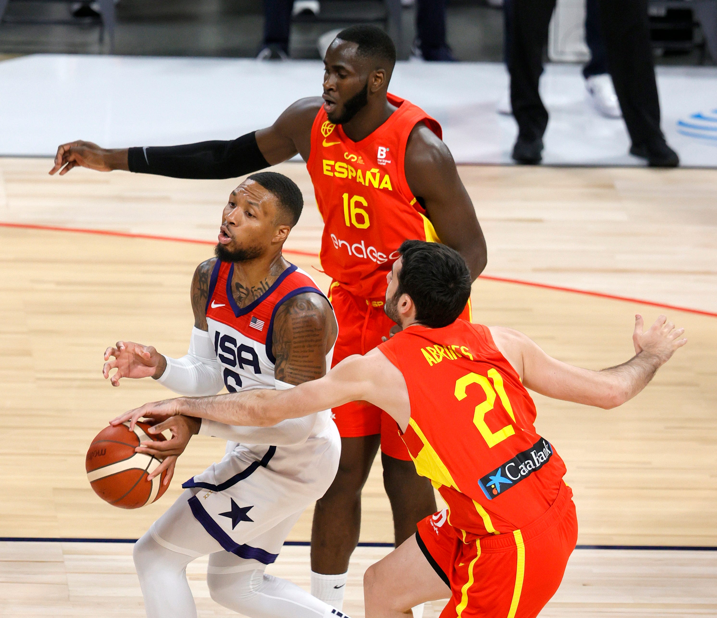 Team Usa Men S Basketball Defeats Spain In Final Pre Olympic Game