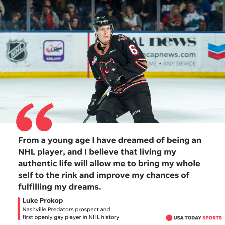 NHL prospect Luke Prokop in 2020