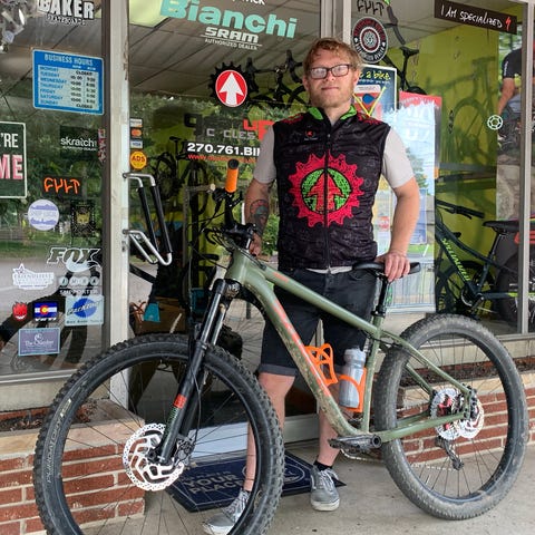 Christian Goatley, manager of Gear Up Cycles, says