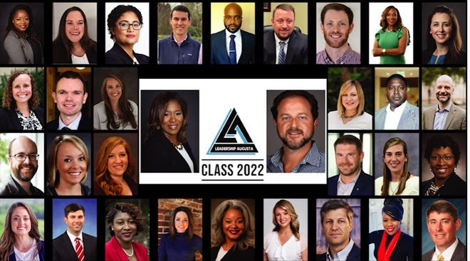 Members of the 2022 class of Leadership Augusta.