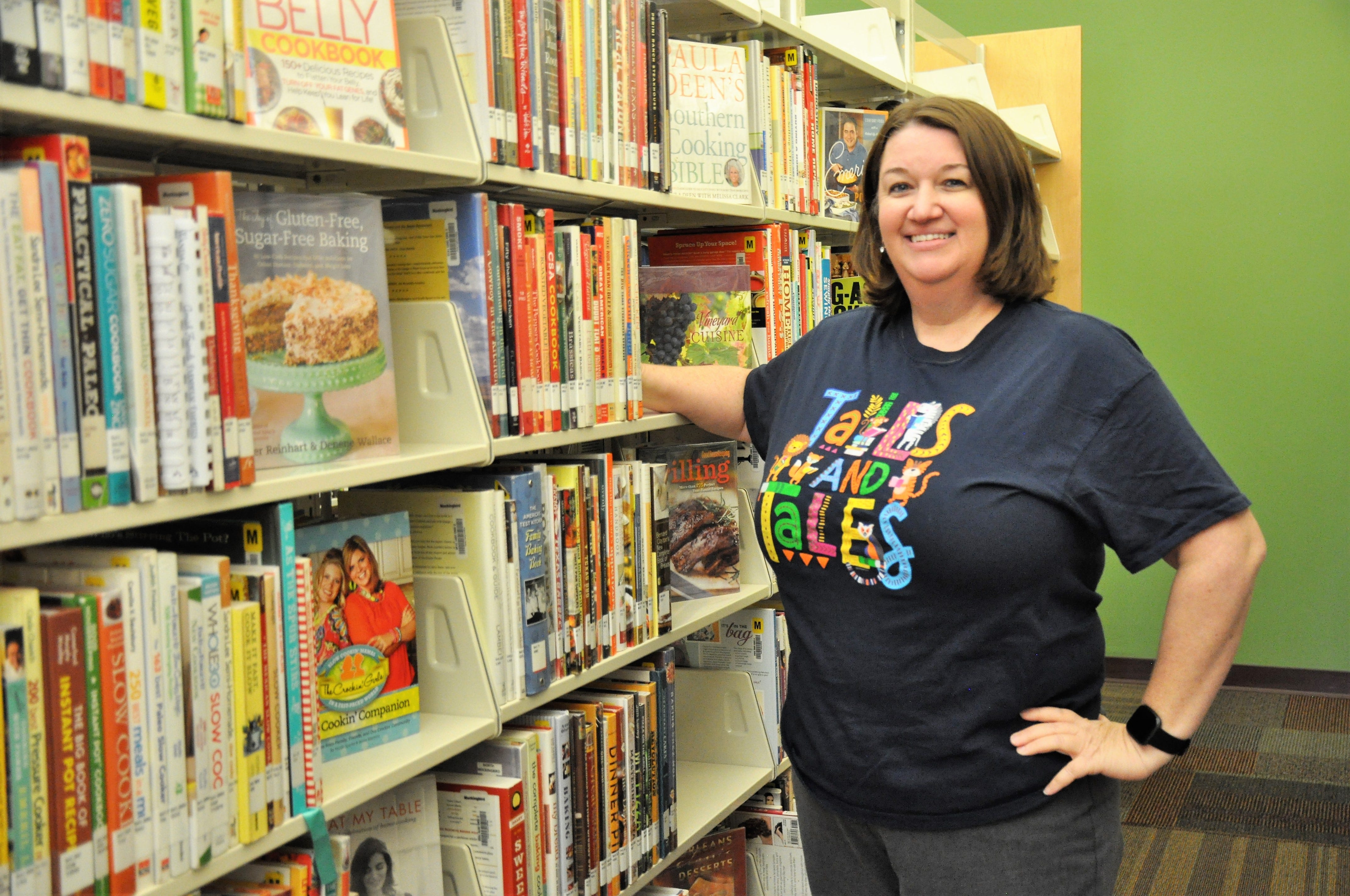 Amy Watterman, manager of the Abilene Public Library's Mockingbird Lane branch, is starting a Cookbook Club to encourage people to find new recipes in the library's cookbook collection. July 21, 2021