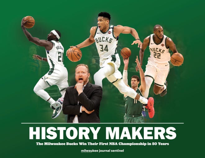 Relive the Milwaukee Bucks championship season with our book