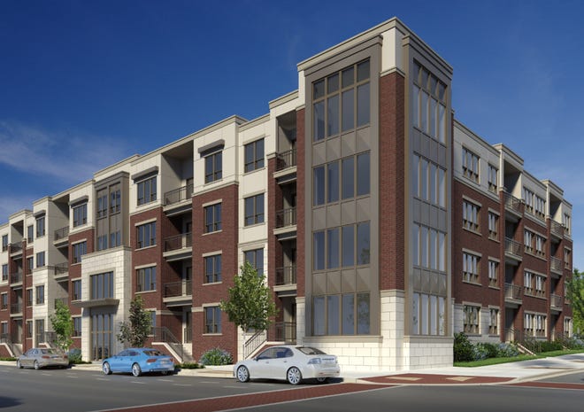 The Eyrie, a four-story, 43-unit apartment building, would replace a former North Shore Bank at 4414 N. Oakland Ave., Shorewood.