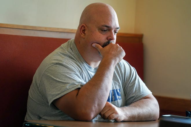 "You wake up every day praying that it's not real," said Ben Lawrynas, who becomes emotional as he talks about the loss of his son, Nikolas Lawrynas, while giving an interview on Wednesday, July 21, 2021, at Panera Bread in Port St. Lucie. Lawrynas, 17, a Martin County High School student and athlete, died in early May. "It's not only a past thing, it's a future thing. You walk around and see everybody, and you realize that he'll never have the opportunity to do those things," said Ben.