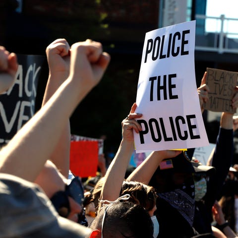 A protest on policing reform in Pittsburgh in 2020