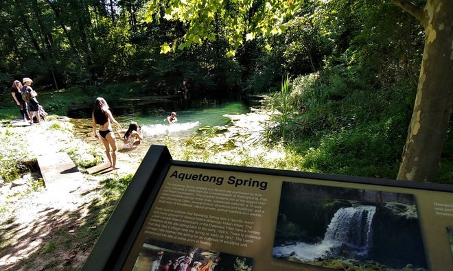 Aquetong Spring is a natural wonder in Solebury.