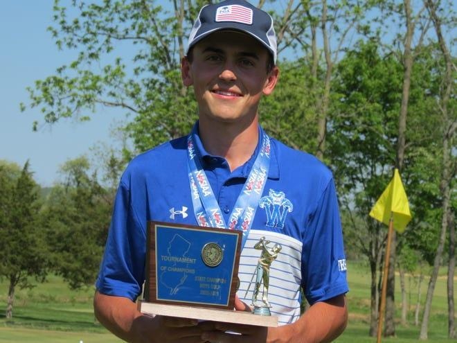 WHS golfer Colin Summers, pictured here after his win at the Tournament of Champions in May, has been named Boys Golf Player of the Year for New Jersey by USA Today.