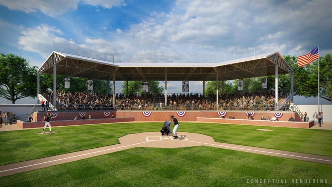 An artist's rendering of what a renovated Hamtramck Stadium would look like.