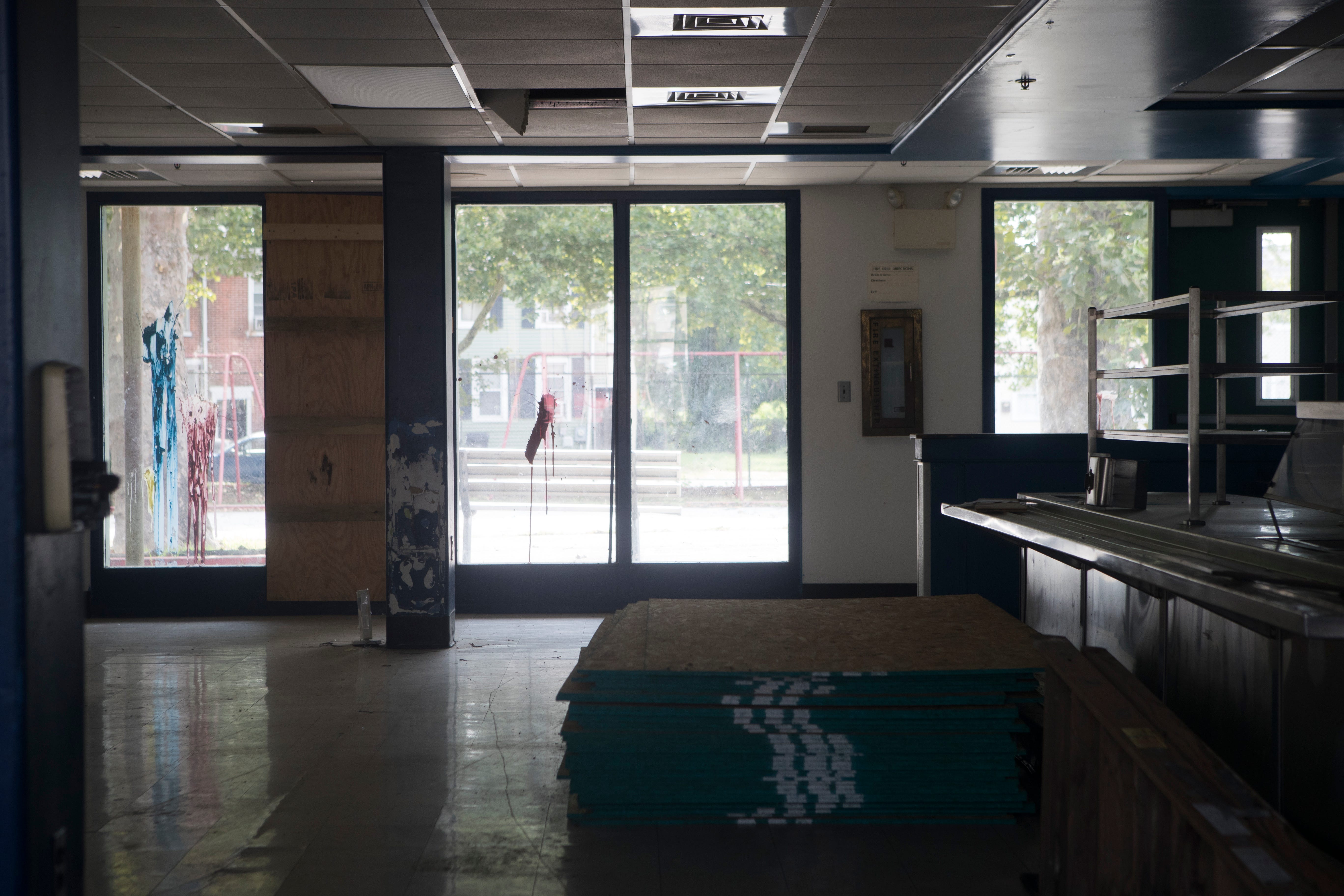 The empty Elbert-Palmer School has become an eyesore for Southbridge residents and community leaders. 