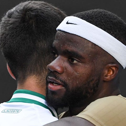 Frances Tiafoe, right, hopes he gets a chance to p