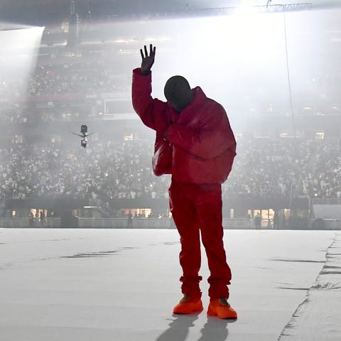 Kanye West debuted his "Donda" album at an event a