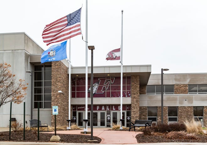 Menomonee Falls High School as seen on Saturday, March 27, 2021.