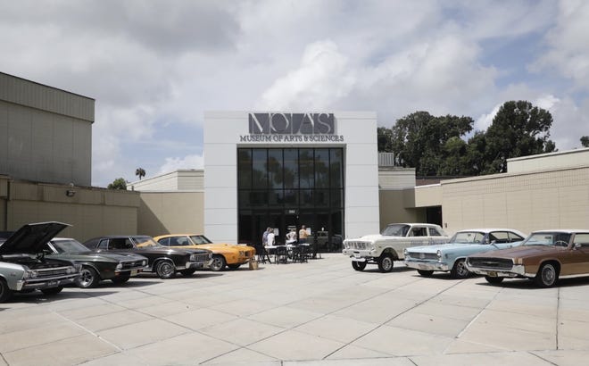 Classic cars parked in front of the Museum of Arts & Sciences in Daytona on Sunday as part of the museum's 50th anniversary celebration. July 25, 2021.