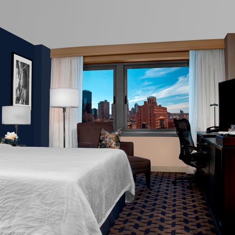 This room at the Hilton Garden Inn Times Square fe