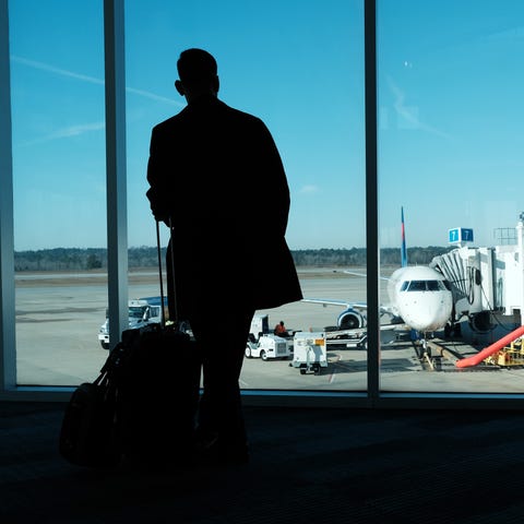 A plane sits on the tarmac at a South Carolina air