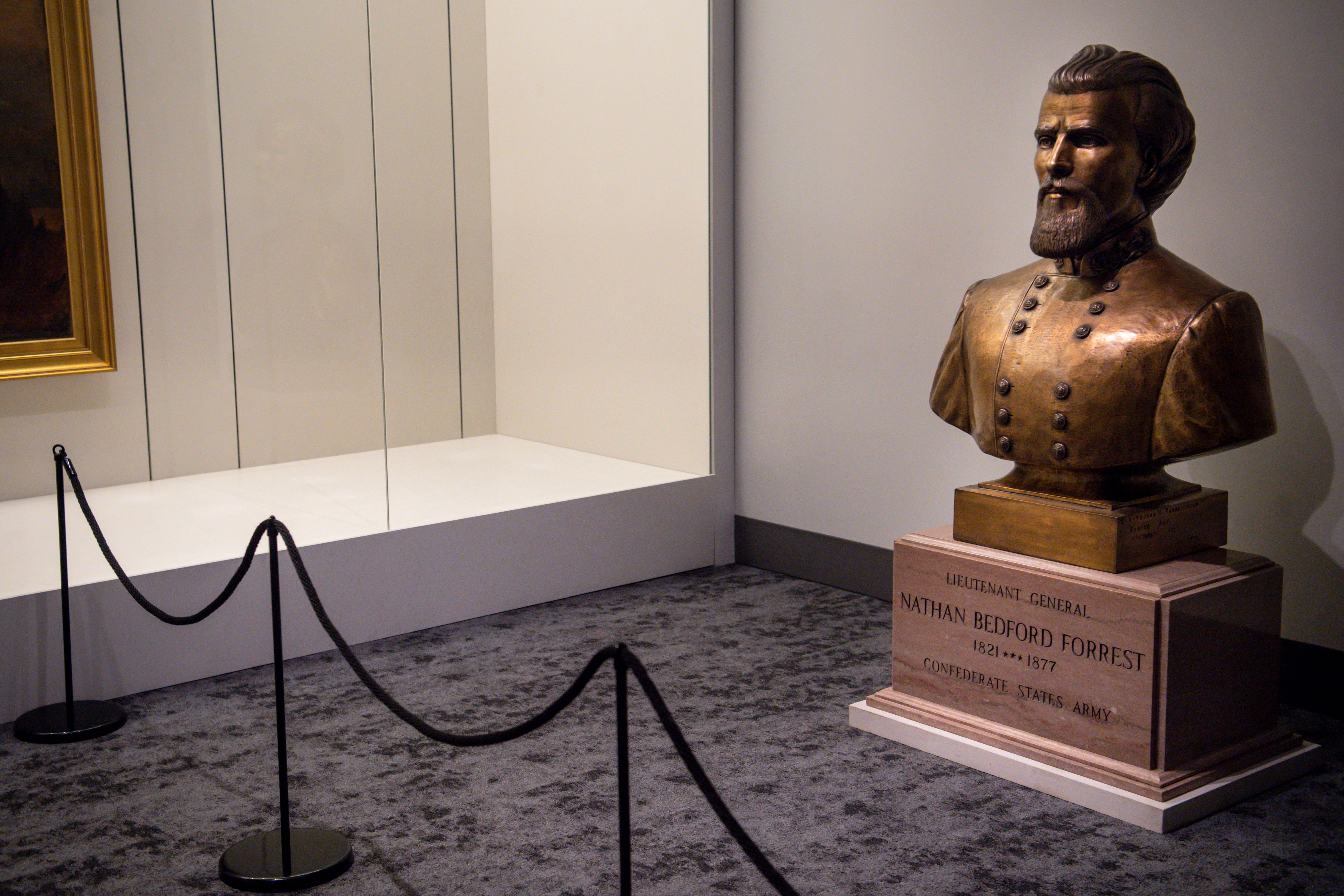 Tennessee Nathan Bedford Forrest bust museum exhibit opens to public