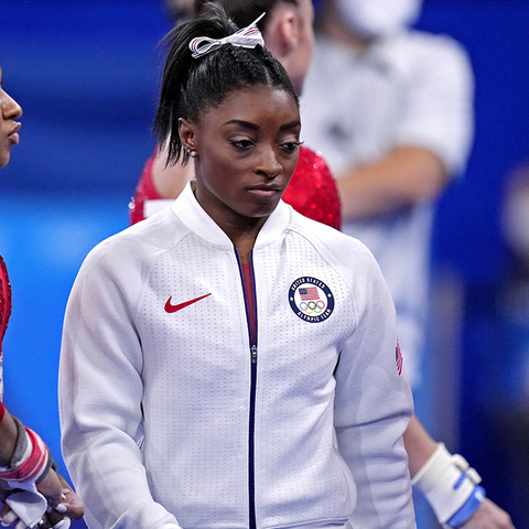 Simone Biles withdrew from the team event on Tuesd