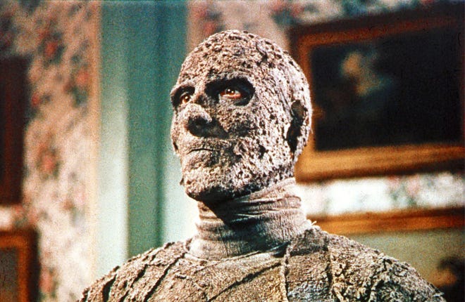 Christopher Lee stars as "The Mummy," screening Aug. 20. 21 and 22 at the Gateway Film Center.