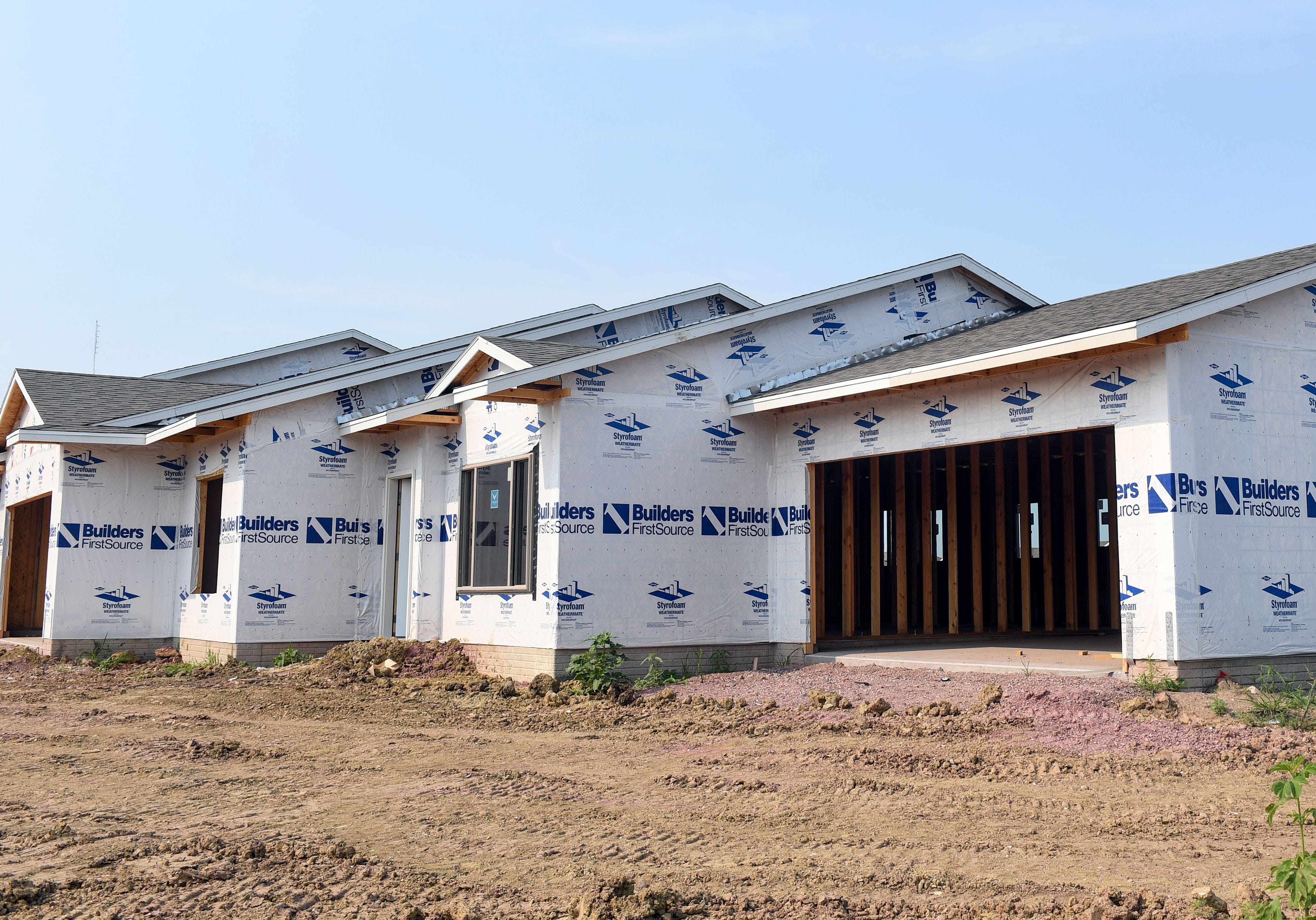 New apartment buildings being constructed